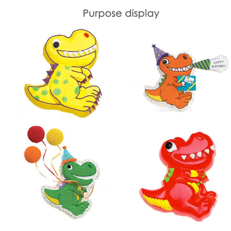 Cayanmydery Dinosaur Shape Cake Pan, 3D Birthday Cake Pan, Aluminum Alloy Cake Molds Nonstick Baking Tools - Image 5